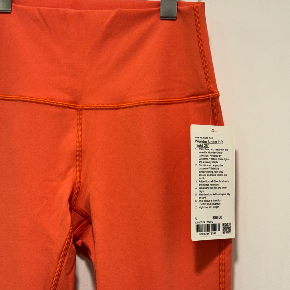 NWT lululemon Wunder Under High Rise Tight 25” Full On Luxtreme Leggings